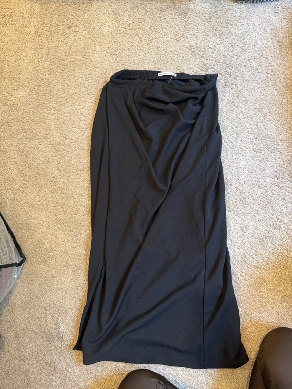 Abercrombie & Fitch Black Wrap-Style Maxi Skirt